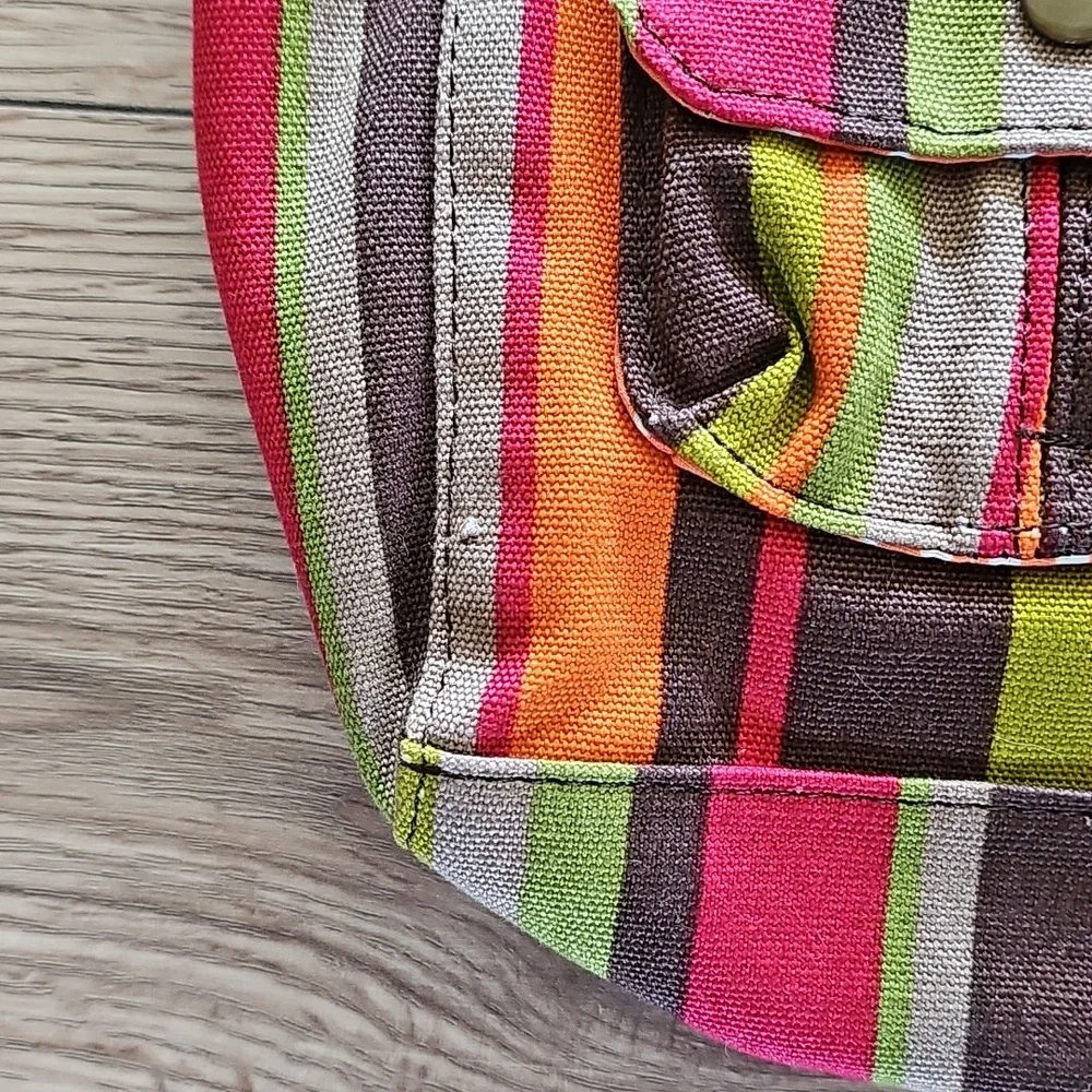 Dakine Multicolor Reversible Striped Tote Bag